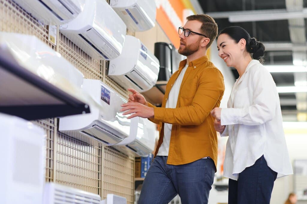 Home air-conditioning buying guide showing a suitable indoor system
