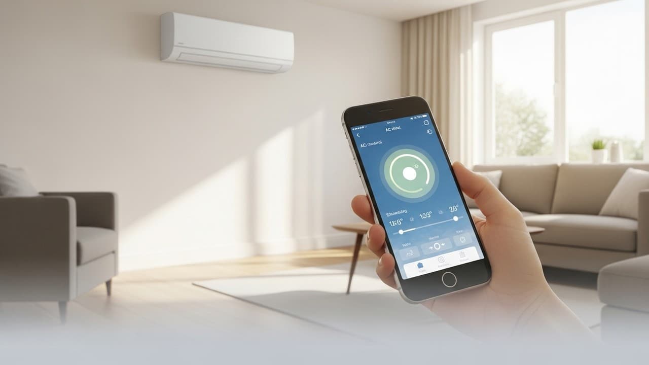 Smart controls used to manage a home air-conditioning system