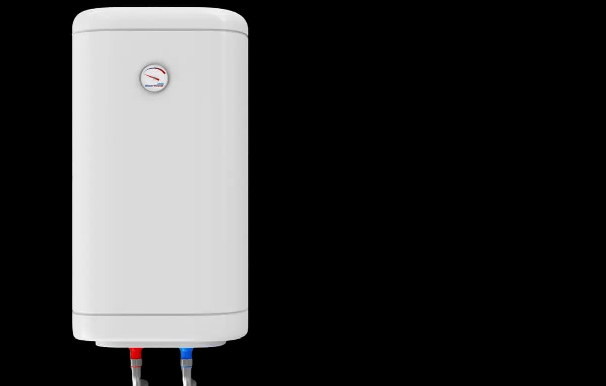 Modern hot-water cylinder representing a planned installation enquiry