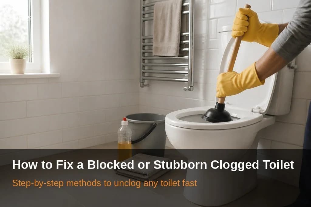How to Fix a Blocked or Stubborn Clogged Toilet