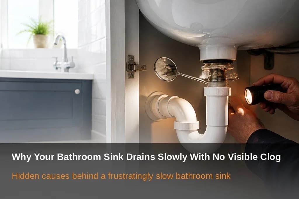 Why Your Bathroom Sink Drains Slowly With No Visible Clog