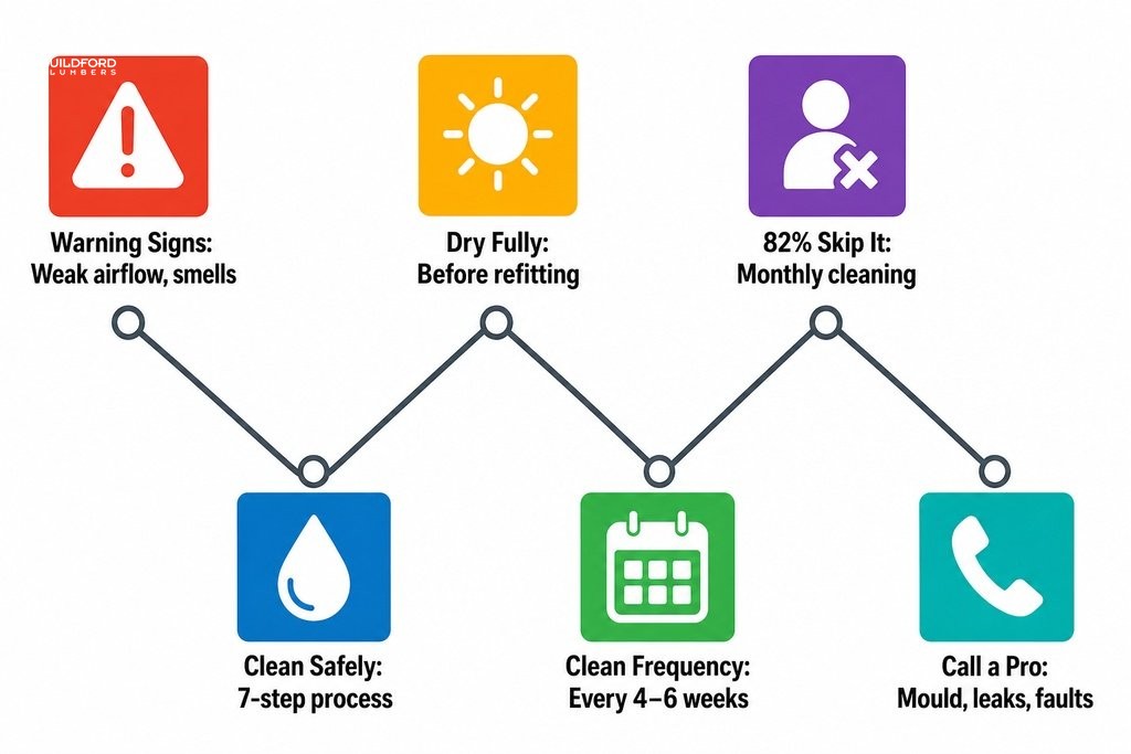 Key steps and facts for cleaning AC filters: spot warning signs, clean safely, dry fully, and know when to call a pro.